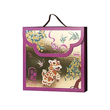 这价撸到磁吸翻盖礼盒！立家金狮逐月