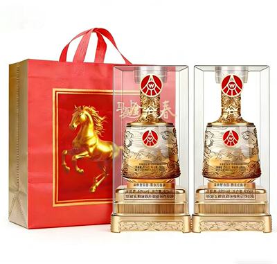 金谷春52度龙纹礼盒白酒