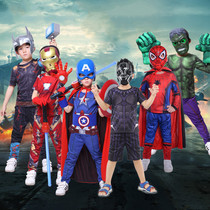 Children Shine Mask Cartoon Cartoon Hero Clothes Birthday Gifts Toys Clothe Boy Kids Act Out Props