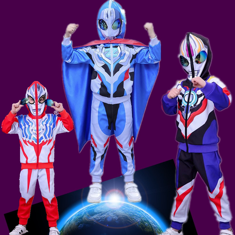 Oub Altman clothes children's suits boys with glasses spiderman jacket boys spring and autumn wear Zeta children's clothing