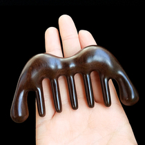 Black Sandalwood Wide Teeth Meridians Massage Comb Rolls Hair Comb Handy Head Shoulder And Neck Massage Comb