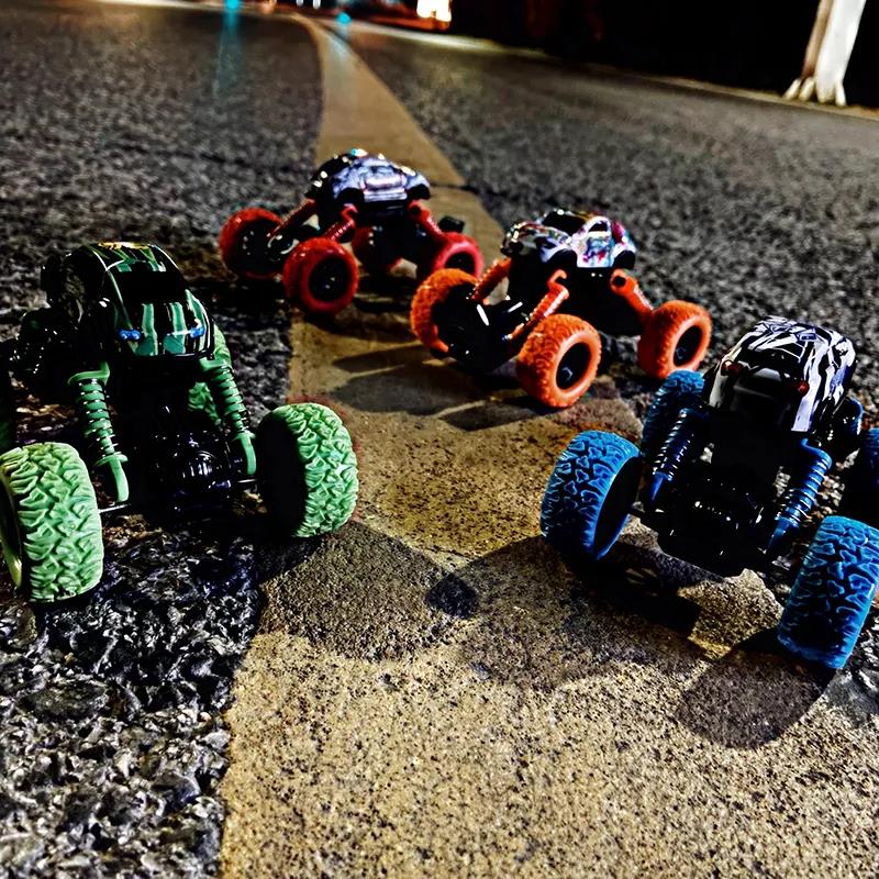 Suitable for both adults and children! Alloy double pullback car! 4WD model children's toys! Big wheel buggy!