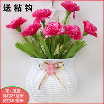 Lavender fake flower decoration wall flower arrangement fake silk flower sunflower basket flower cover hanging jumping chrysanthemum simulation flower