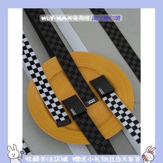 Vans belt checkerboard pattern for men and women