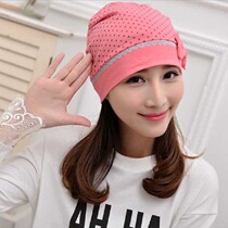 Korean version of polka dot bow pregnancy hat maternity hat Moon hat