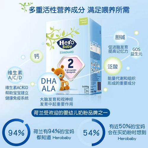 Голландский герой детского молока порошок оригинальный импортный новорожденный молочный молочный порошок установлена ​​1 сегменты в разделе 2 и 4 сегмента