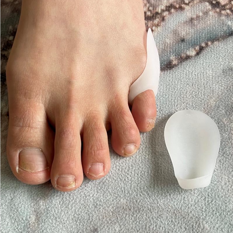 Bunion Protector for Big Toe, Anti-Friction Sleeve for the Side of the Big Toe, Silicone Protective Sleeve for Little Toe Pain, Non-Sensory Care Sleeve