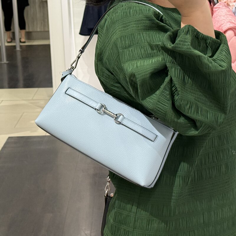 Michael Kors Mk Women's Bag Carson Butterfly Buckle Baguette Bag Shoulder Underarm Crossbody Bag Fashionable and Versatile