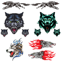 Wolf head car stickers for cars motorcycles electric cars creative personality Wolf Totem decoration scratches scratches body stickers