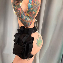 Leg pack waist pack female European and American style show buttocks Joker multifunctional outdoor sports fitness riding waist pack running yoga