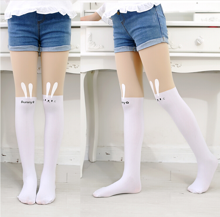 Mùa hè mỏng cô gái pantyhose trẻ em vớ xà cạp trắng khiêu vũ vớ trẻ em lớn vớ mùa xuân và mùa thu