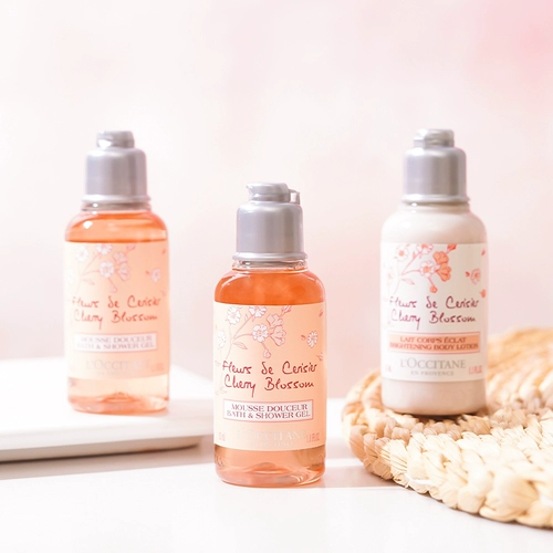 L'occitane, сладкий крем для тела, гель для душа, питательный увлажняющий комплект со стойким ароматом для путешествий, пробник, образец среднего размера, долговременный эффект