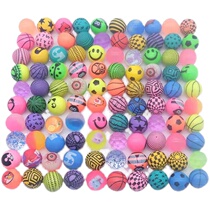 No. 32 rubber solid bouncy ball childrens toy bouncing ball boy female treasure bouncing ball one-yuan twist egg machine small ball