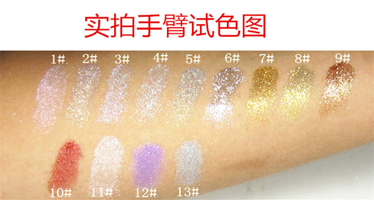 Siêu flash! Phấn mắt Glossy Powder Long lanh Alpha Chuyên nghiệp Trang điểm Long lanh Bột hộp đêm Shiny Laser Gloss Powder phấn mắt play color eyes
