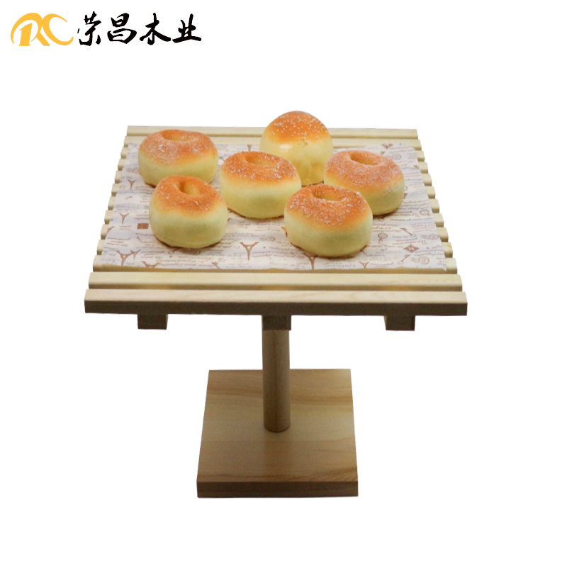 Single-column square exhibition rack baking shop assorted soft-packed egg pastry decoration swinging pieces bread rack pastry rack manufacturer direct 