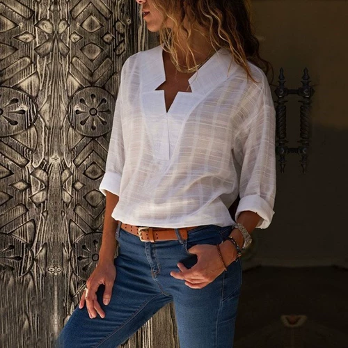 Женщины осенние повседневные блузки футболки моды Tops2018 женщины