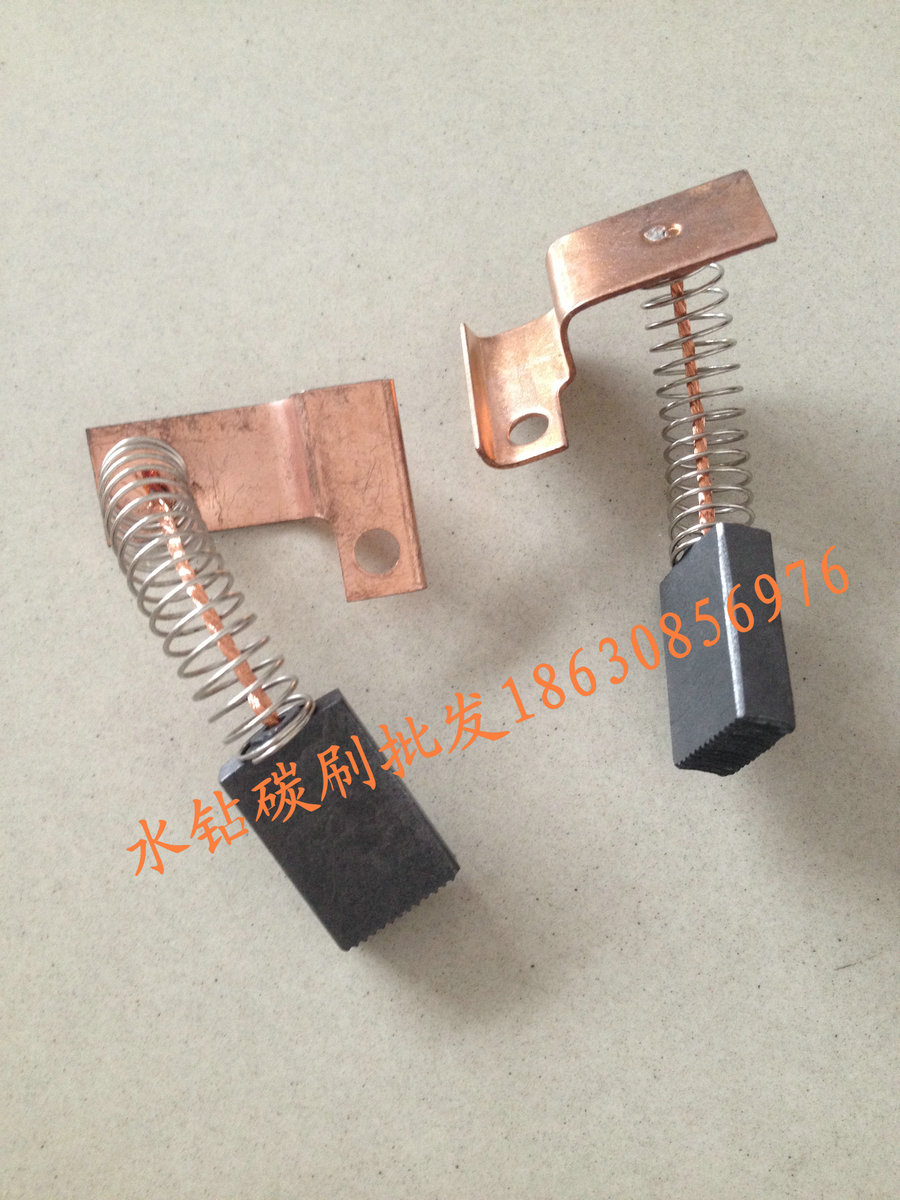 Cung cấp đặc biệt rhinestone đặc biệt nhập khẩu vật liệu carbon bàn chải 6 * 14 máy khoan đục lỗ máy carbon công cụ điện bàn chải carbon - Phần cứng cơ điện