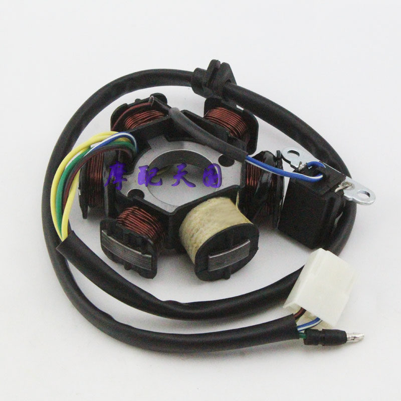 Motorcycle bending beam car ignition coil Dayang DY100 Jetta 110 C100-6 hexapole magneto coil stator