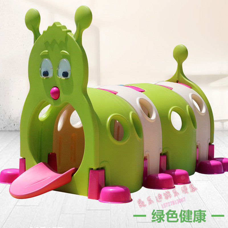 Kindergarten Playground Thickened Plastic Caterpillar Drills Cave Children Crawl Tunnel Small Elf Drilling Silo Toddler Toys