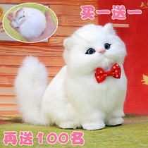 Simulation cat doll ornaments will be called kitten model Fake cat doll Simulation animal little cat plush toys