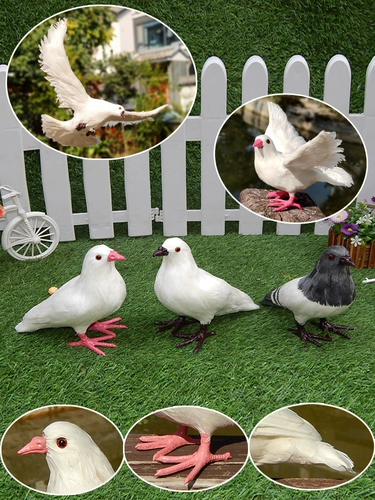 Покупайте товары: украшения с имитацией голубя, куклы-фальшивые голуби, свадебные украшения, модели голубей-животных, птицы, мягкие изделия и реквизит с голубями мира.