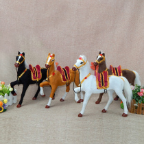Simulation horse model ornaments Simulation white horse toy model props Pony model ornaments Toy horse Fake horse props