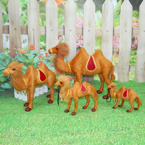 Simulation camel model Small camel Plush toy doll ornaments Crafts Camel toy doll Simulation camel