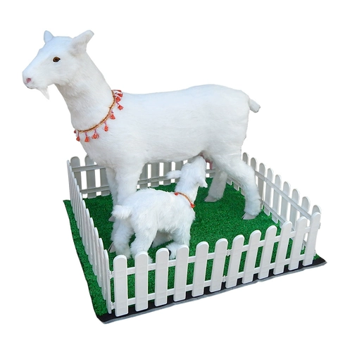 Модель овцы, имитация образца козла, большая коза, поддельная модель овцы, украшения, ремесла, реквизит-талисман, Sanyang Kaitai