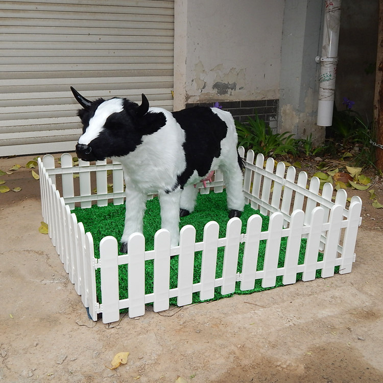 Simulation Dairy Cow Model Emulation Animal Swing Piece Adornment Large Dairy Cow Craft Gift Hem Accessories Toy Opening Prop Cows