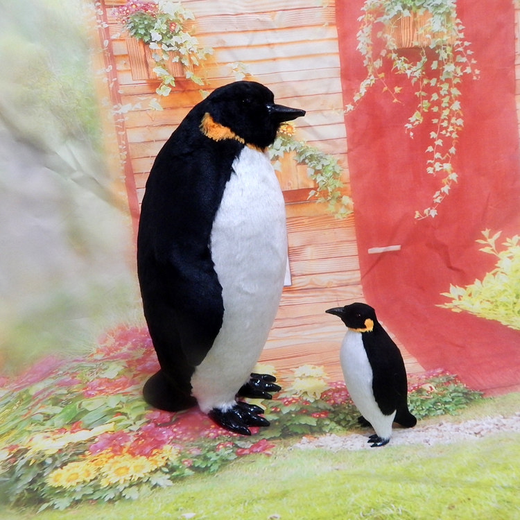 Emulation Small Penguin Model Paparazzi Fake Penguin Doll Plush Toy Animal Props Shop Window Decorations Small Hem