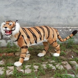 Имитация большого тигра, имитация меха, плюшевые животные, подарочные украшения, реквизит для тигра, украшения для кино и телевидения, реквизит