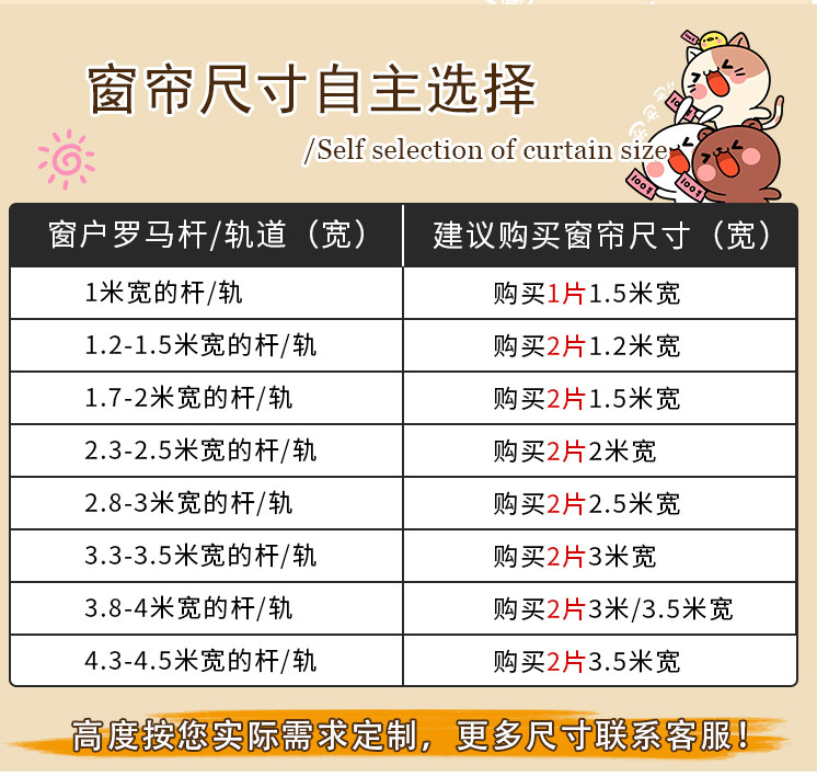 北欧现代小清新绿色植物花卉窗帘儿童卧室客厅飘窗免打孔绍兴柯桥详情14