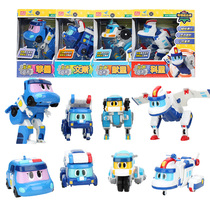 Smart Creativity Helps Dragon Expedition Team Sixth Season Police Team Large Voice Childrens Deformation Toys Full Set