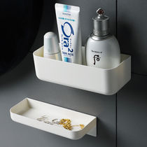 Bathroom high shelf Hole-free wall-mounted sink Wall bathroom storage shelf Toilet sink