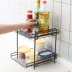 Giá để bếp giá lưu trữ để bàn giá lưu trữ miễn phí đấm 2 lớp gia vị giá không gian không gian nhà bếp nước sốt giấm
