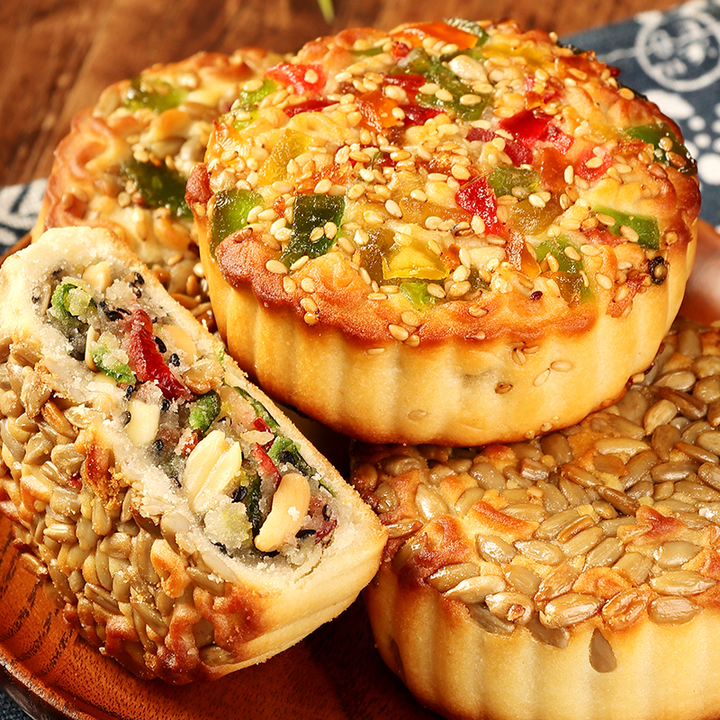 【Special Edition】Cantonese-Style Five-Nut Mooncake for Mid-Autumn Festival, Multi-Flavor Large Mooncake, Mixed Flavors 【Special Edition】Cantonese-Style Five-Nut Mooncake for Mid-Autumn Festival, Multi-Flavor Large Mooncake, Mixed Flavors