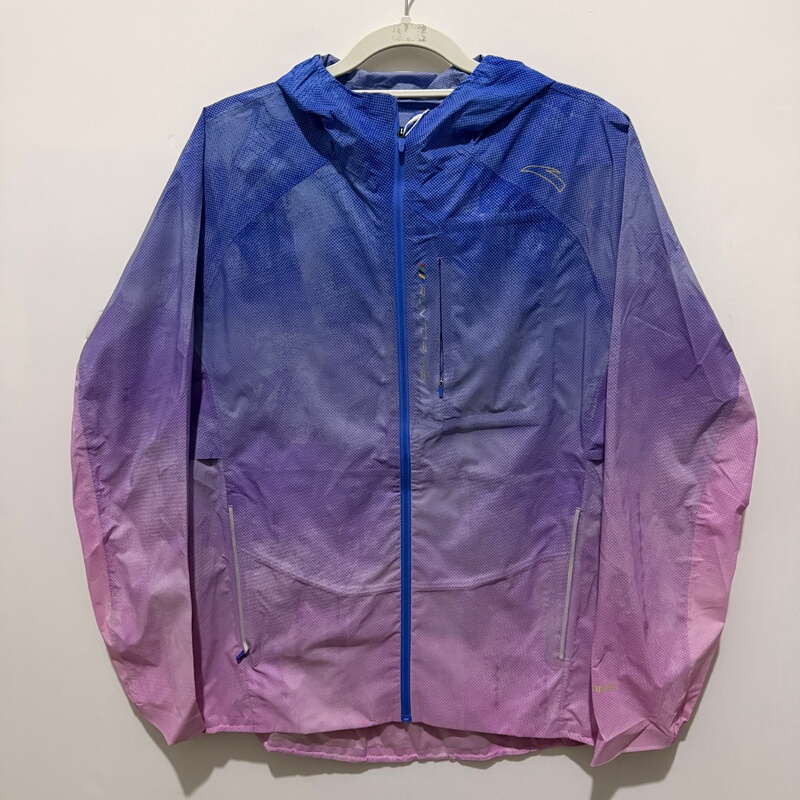 Anta Genuine Sports Windbreaker for Men, Thin Spring and Autumn Hooded Sun Protection Jacket, Gradient Zipper Cardigan 152435604