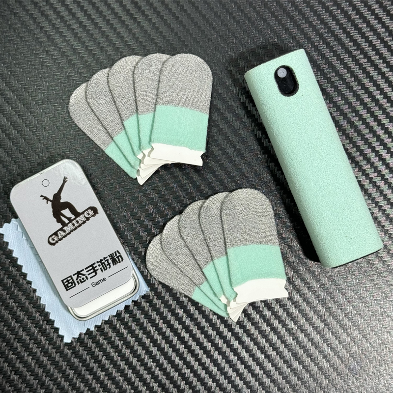 Finger Sleeve Gift Pack, Non-Slip, Special for Gaming Screens, Anti-Sweat, Ultra-Thin, Cleaner, Silky New Model