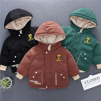 Boy 2019 new winter clothing cotton padded jacket thickened child 1-3-year-old baby 5 cotton coat Korean version for long foreign air