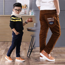 Boy Winter Clothing Thickened Cotton Pants 2019 New CUHK Tong Jeans Long Pants Winter A Warm Tide