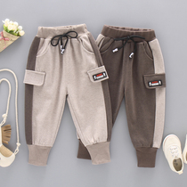 Boy Clothing Boy Pants Spring Autumn New Children Fashion Sports Pants Middle Childrens Baby Korean Version Casual Long Pants Foreign Air