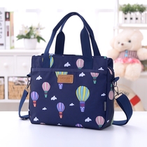  New printed shoulder bag horizontal messenger bag mother bag middle-aged trend womens bag portable cloth bag grocery bag