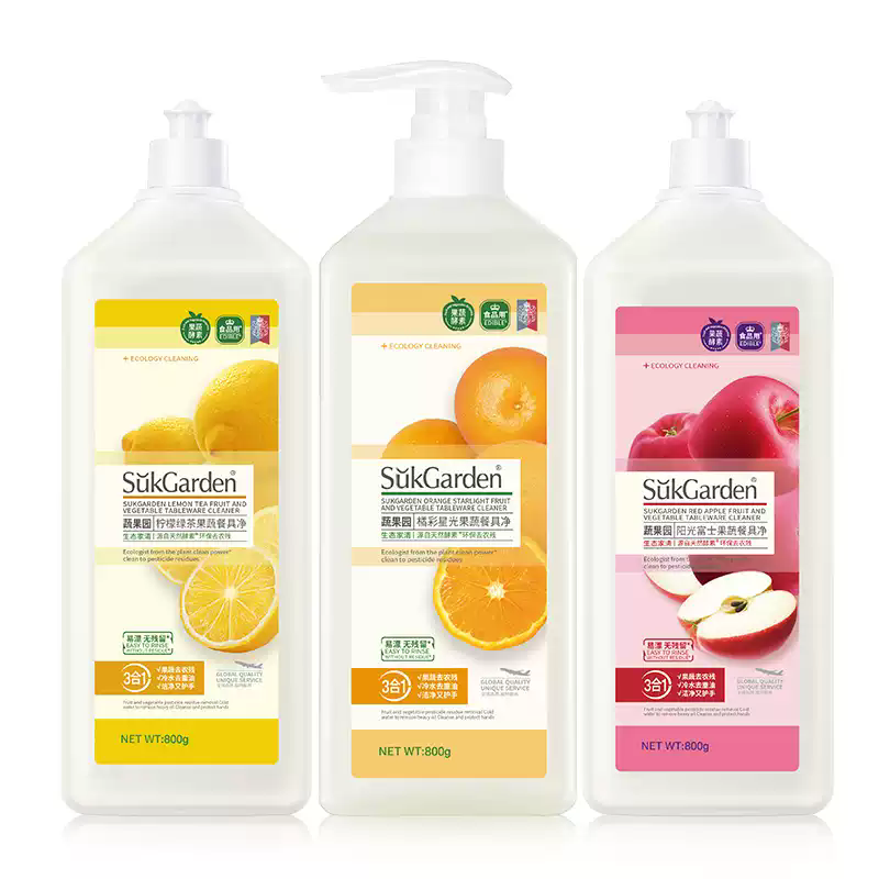 蔬果园洗洁精800g*3瓶