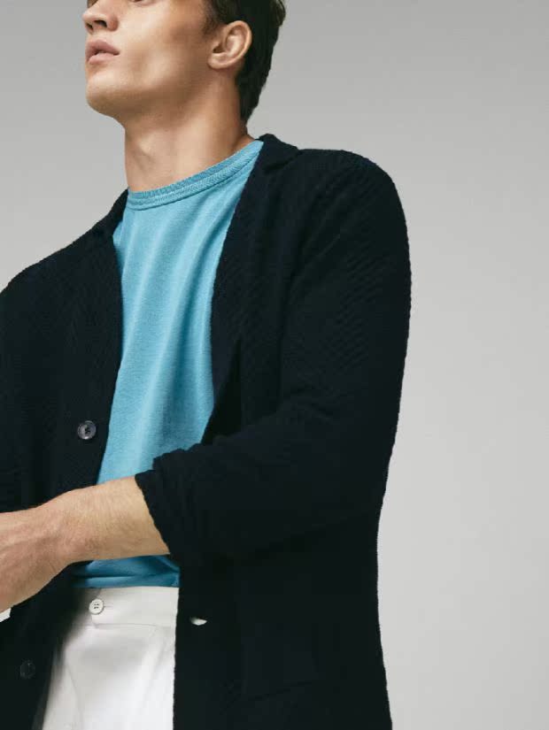 18 mùa thu và mùa đông Xiban D răng xương cá mẫu nam đan áo blazer phong cách thời trang nam