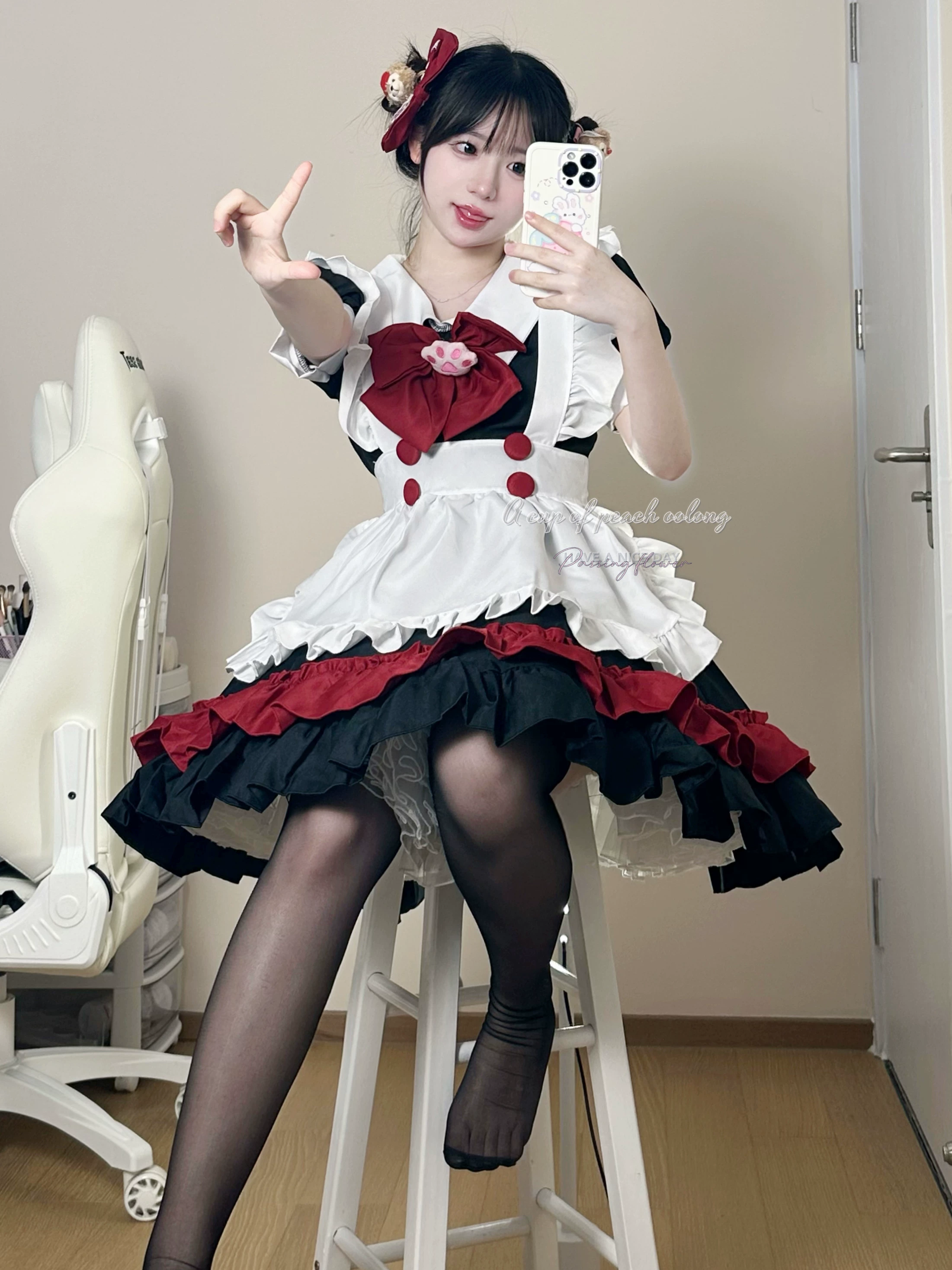 Милое платье, комплект, хэллоуин, косплей, стильLolita