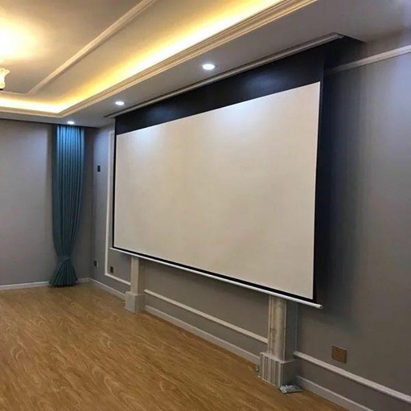 Projector home electric remote control lift curtain 72 inch 84 inch 100 inch 120 inch bedroom living room office curtain
