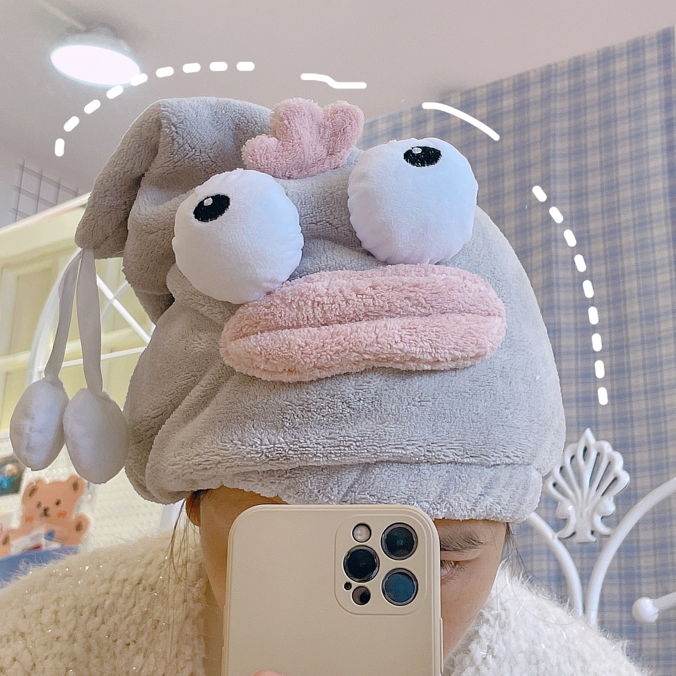 Dry hair hat female super absorbent quick-drying cute 2021 new dry hair towel artifact cartoon shower cap headscarf