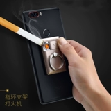 Креативная зажигалка с usb-зарядкой, ветрозащитный универсальный электронный держатель для телефона подходит для мужчин и женщин