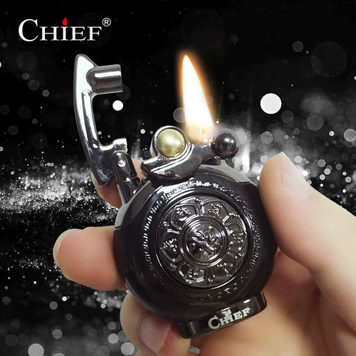 CHIEF Креативная старомодная ретро ветрозащитная зажигалка на керосине, делается под заказ