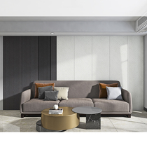 Bamboo and wood fiberboard integrated wallboard TV background wall Light luxury bedroom living room quick installation invisible door decorative wall panel